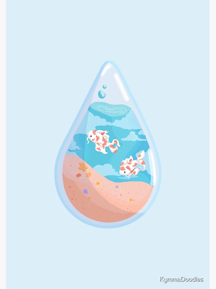 "Aesthetic water droplet" Poster by KymmaDoodles Redbubble