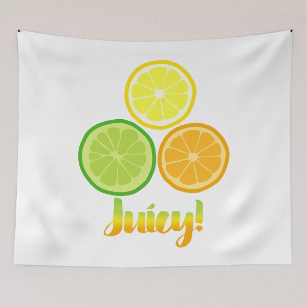 Item preview, Cute Juicy Orange Lime Lemon citrus art designed and sold by Glimmersmith.