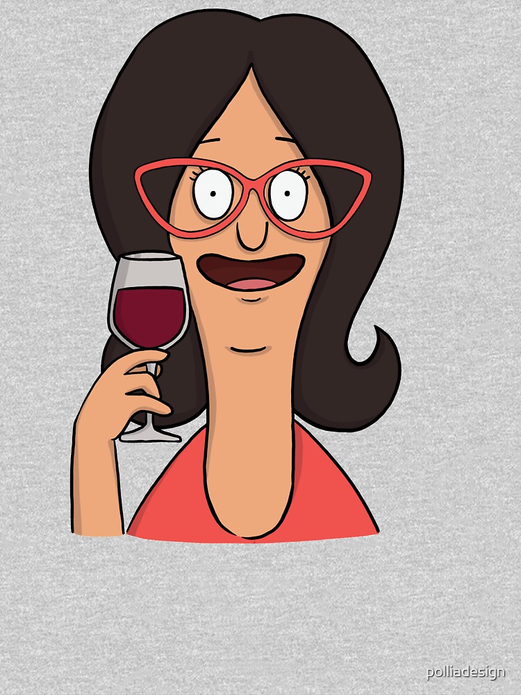 Linda Belcher liebt Wein von polliadesign.