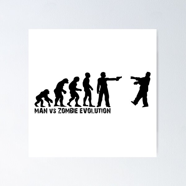 Item preview, Man vs Zombie Evolution designed and sold by maniacreations.