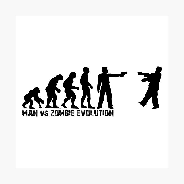 Artikelvorschau, Mann gegen Zombie-Entwicklung entworfen und verkauft von maniacreations.