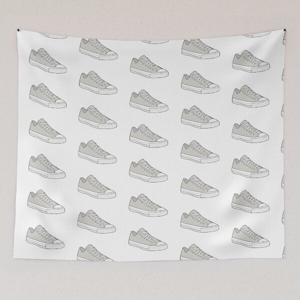 Item preview, Vintage Popular Light Gray Sneaker Tennis Shoe designed and sold by tlaprise.
