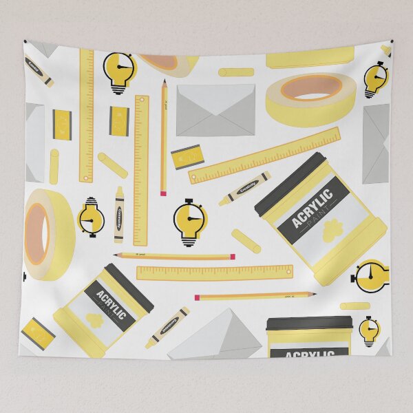 Item preview, Yellow Art Supply Print designed and sold by Carprincess.