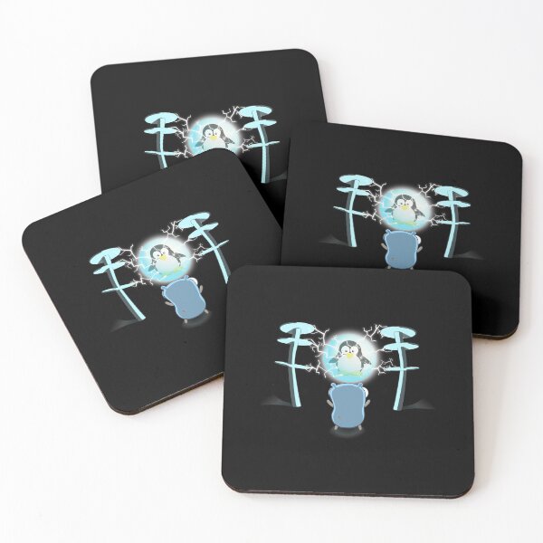 Item preview, The Go Gopher: Power to the Linux (Black) designed and sold by hellkni9ht.