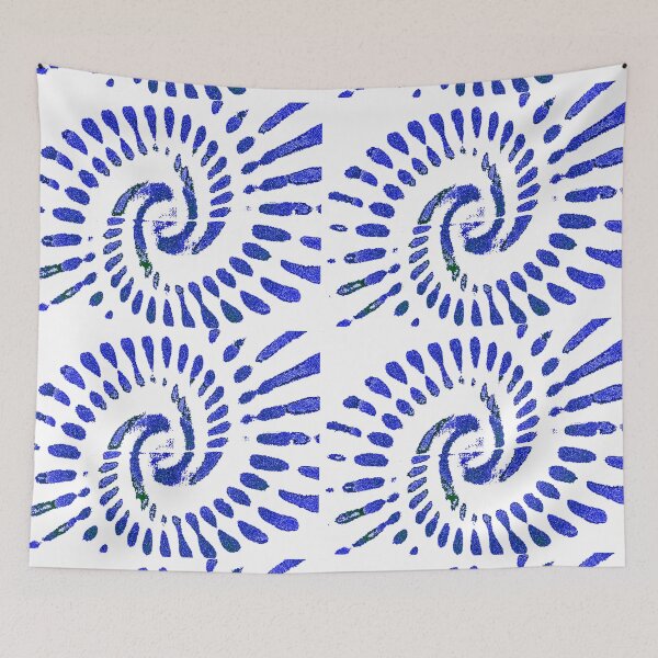 Item preview, Denim blue spiral on white designed and sold by Jamesnp1.