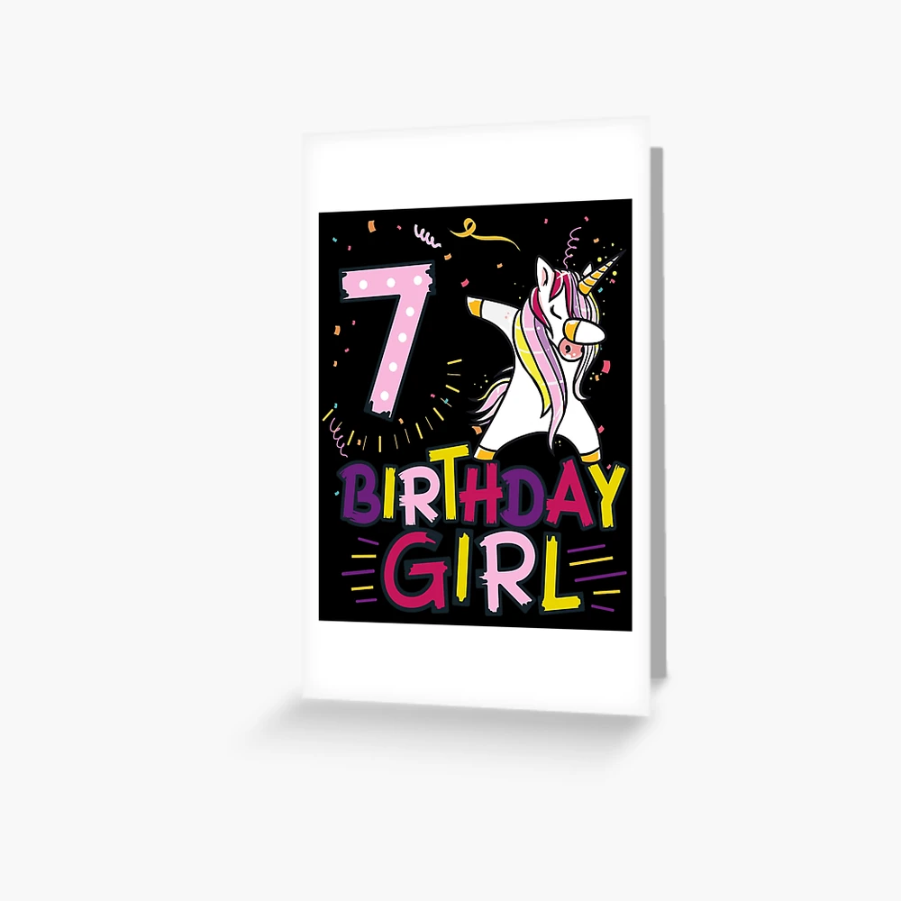Funny Birthday Gift 9 year old Girl Dabbing Unicorn graphic Poster by  HeikoRoth