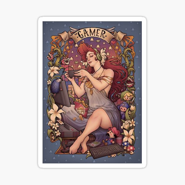 Gamer girl Nouveau Sticker