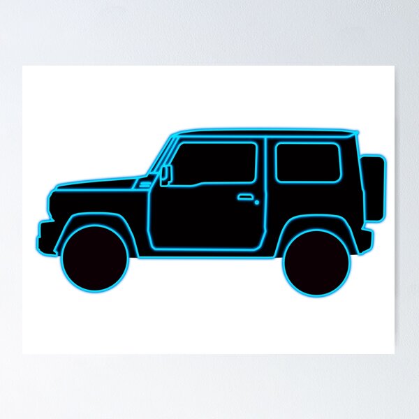 Item preview, 4X4 jimny new 2019 blue neon  designed and sold by MandalaPics.