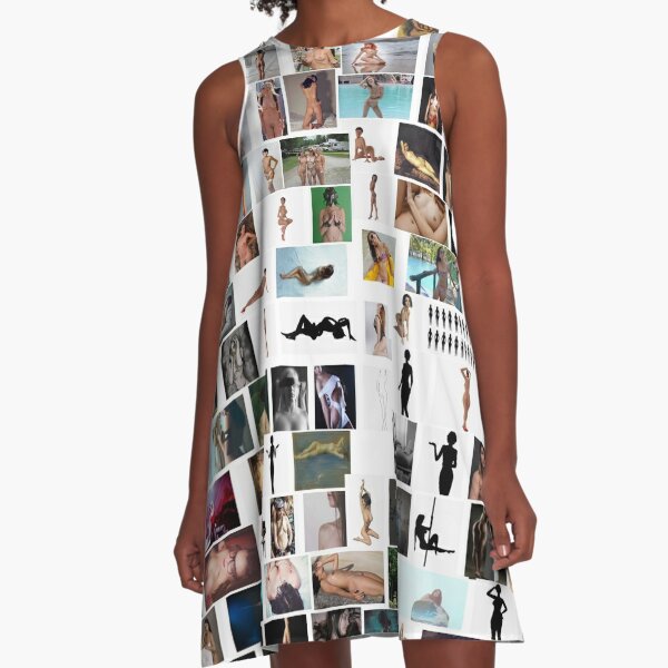#photography #collection #art #color image typescript people square A-Line Dress