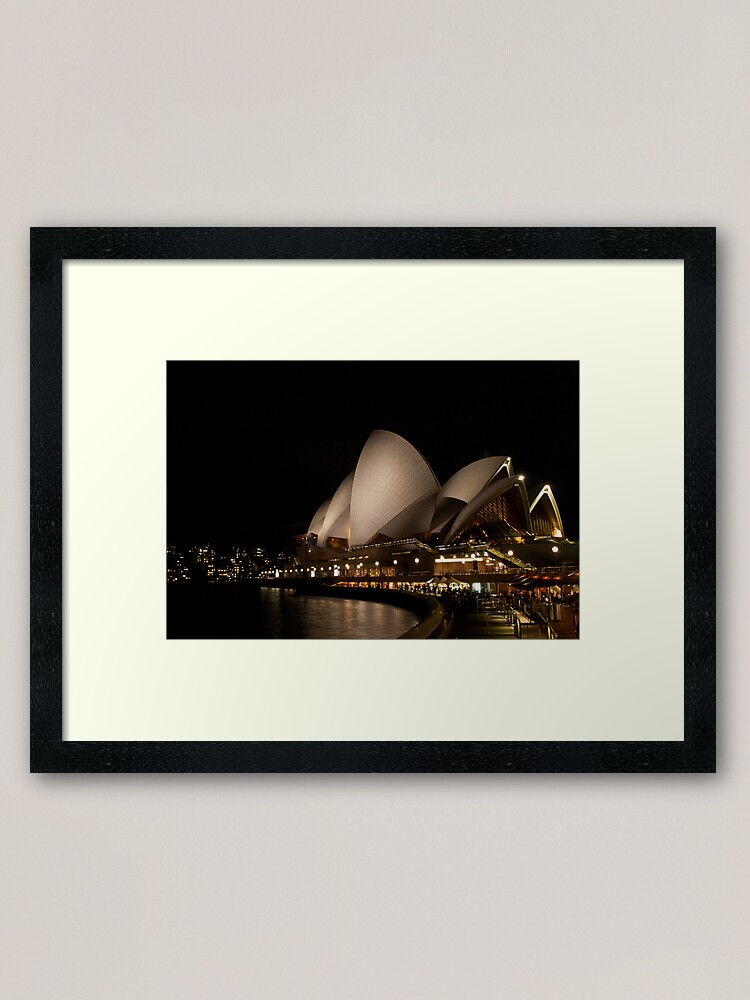 Alternate view of Sydney Opera House by night Framed Art Print
