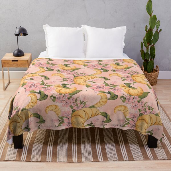 Item preview, CROISSANT & FLOWERS PATTERN designed and sold by ReignGFX.