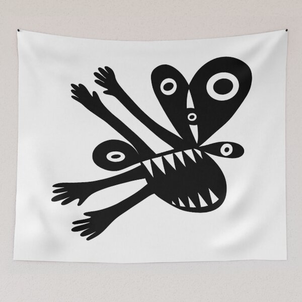 Item preview,  Graphic Black and White Surreal Abstract Expression  designed and sold by MythicalMandala.