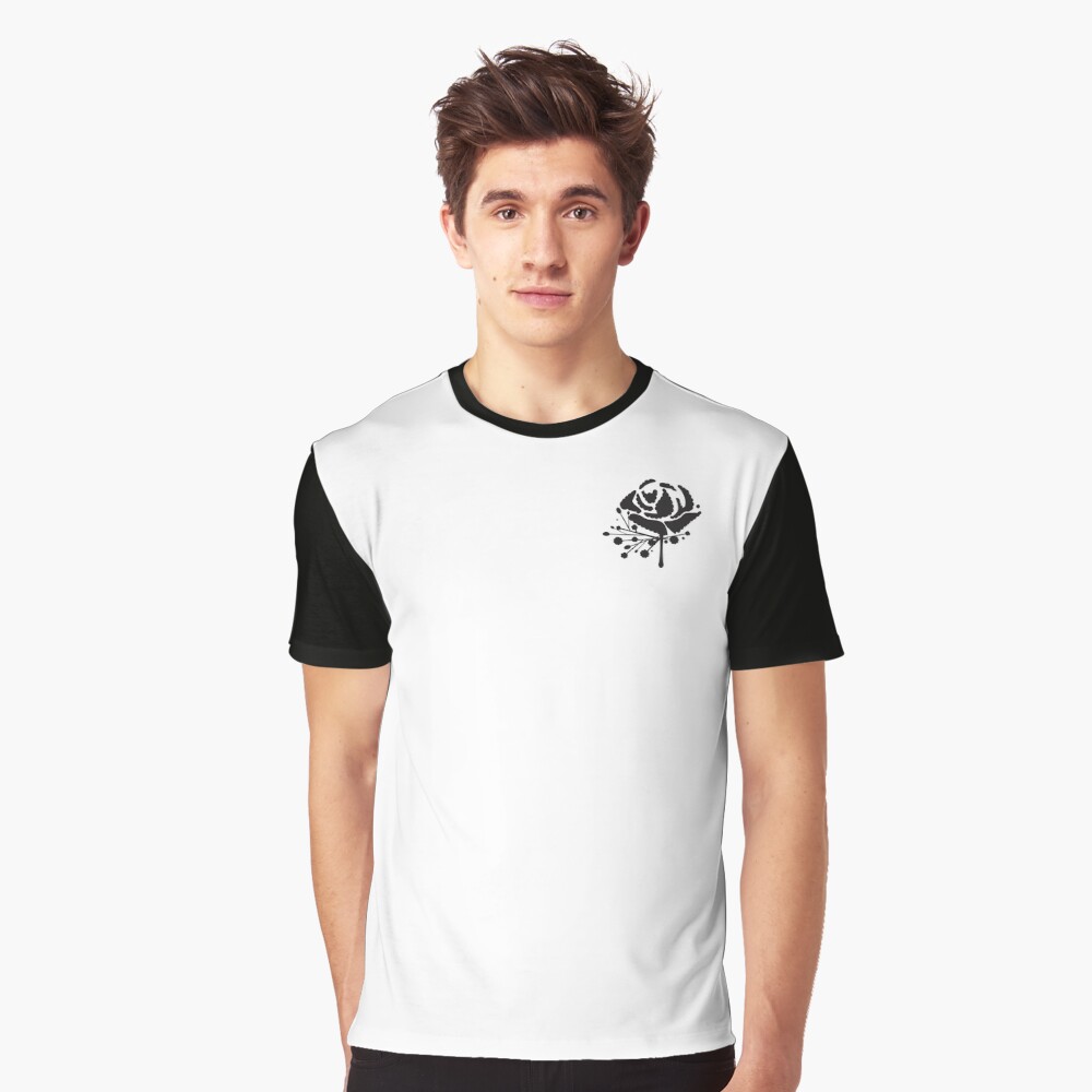 Carnation Buttonhole Flower Graphic T-Shirt