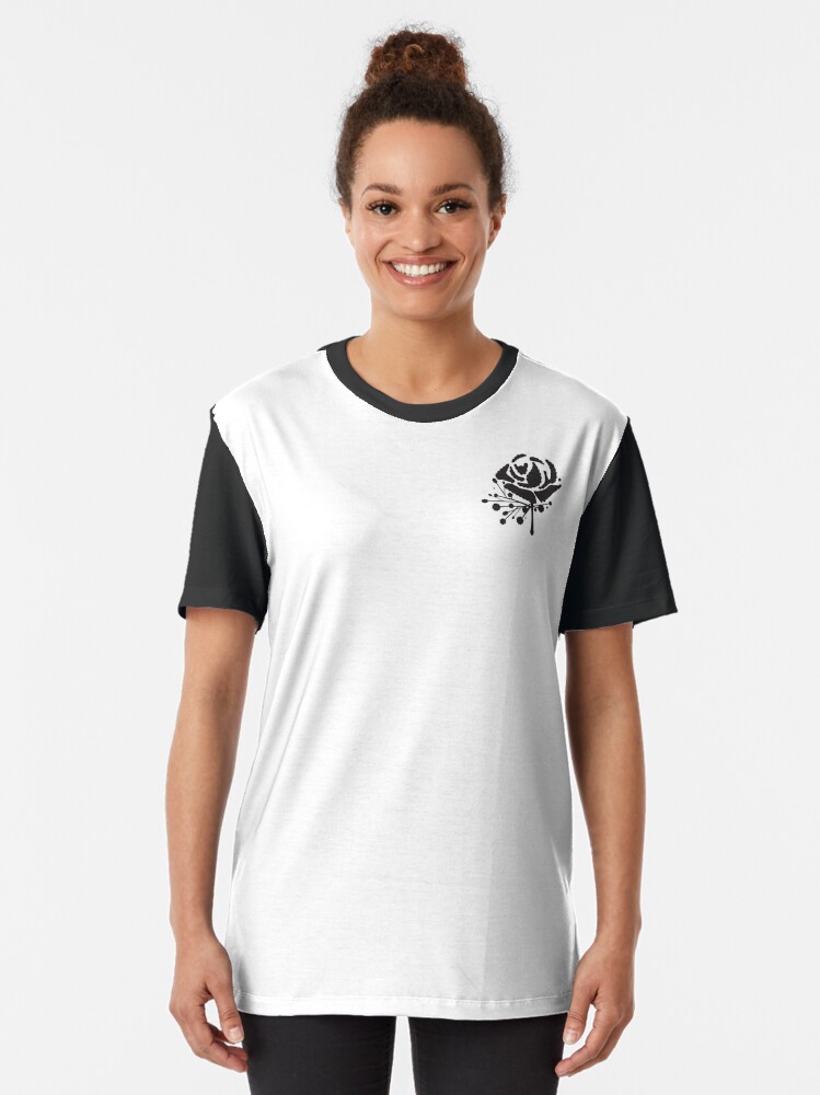 Alternate view of Carnation Buttonhole Flower Graphic T-Shirt