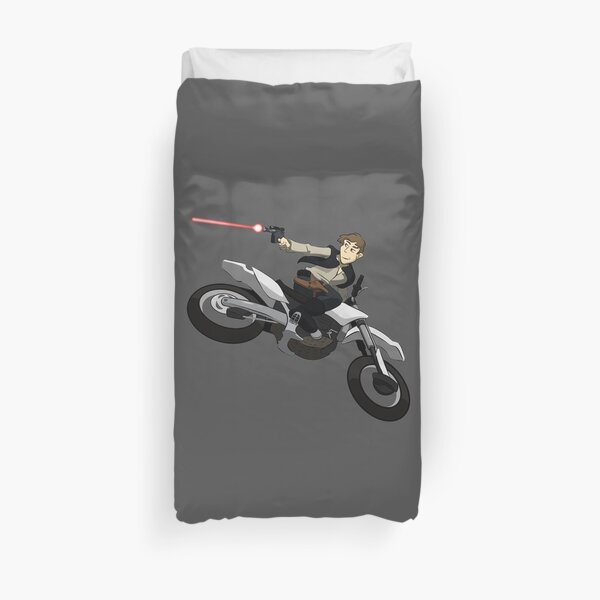 space outlaw dirt bike Duvet Cover