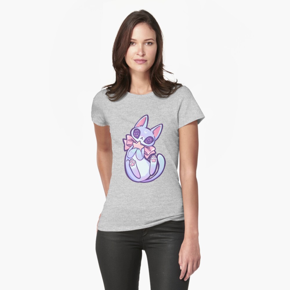 Galaxy Kitty Fitted T-Shirt
