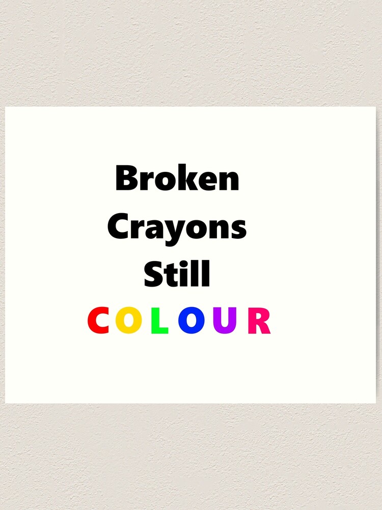 Alternate view of Broken Crayons Still Colour Art Print
