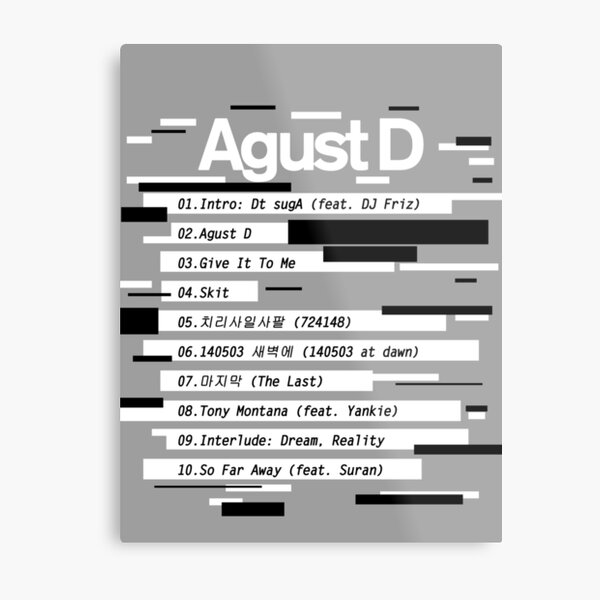Agust D Metal Prints Redbubble All lyrics provided for educational purposes only. redbubble
