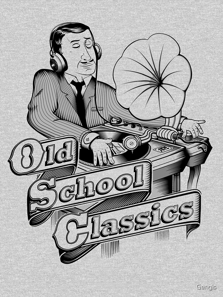 Thumbnail 3 of 3, Fitted V-Neck T-Shirt, Old School Classics designed and sold by Gengis.