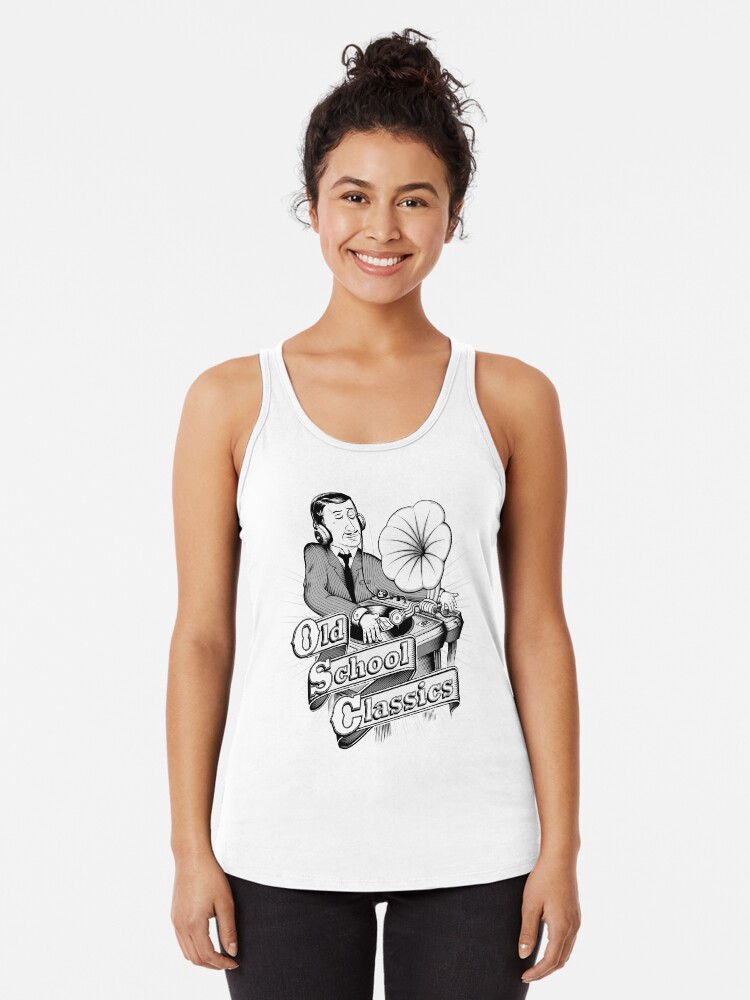 Thumbnail 1 of 3, Racerback Tank Top, Old School Classics designed and sold by Gengis.