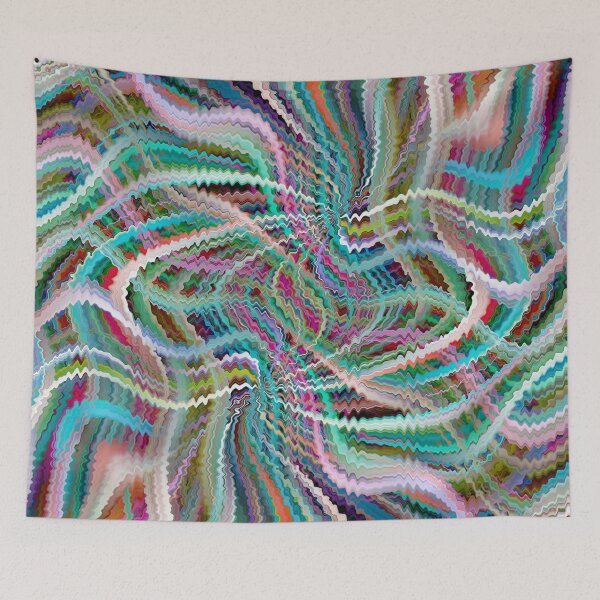 Item preview, Multi Color Meandering Lines On Lines designed and sold by Ruth Palmer.