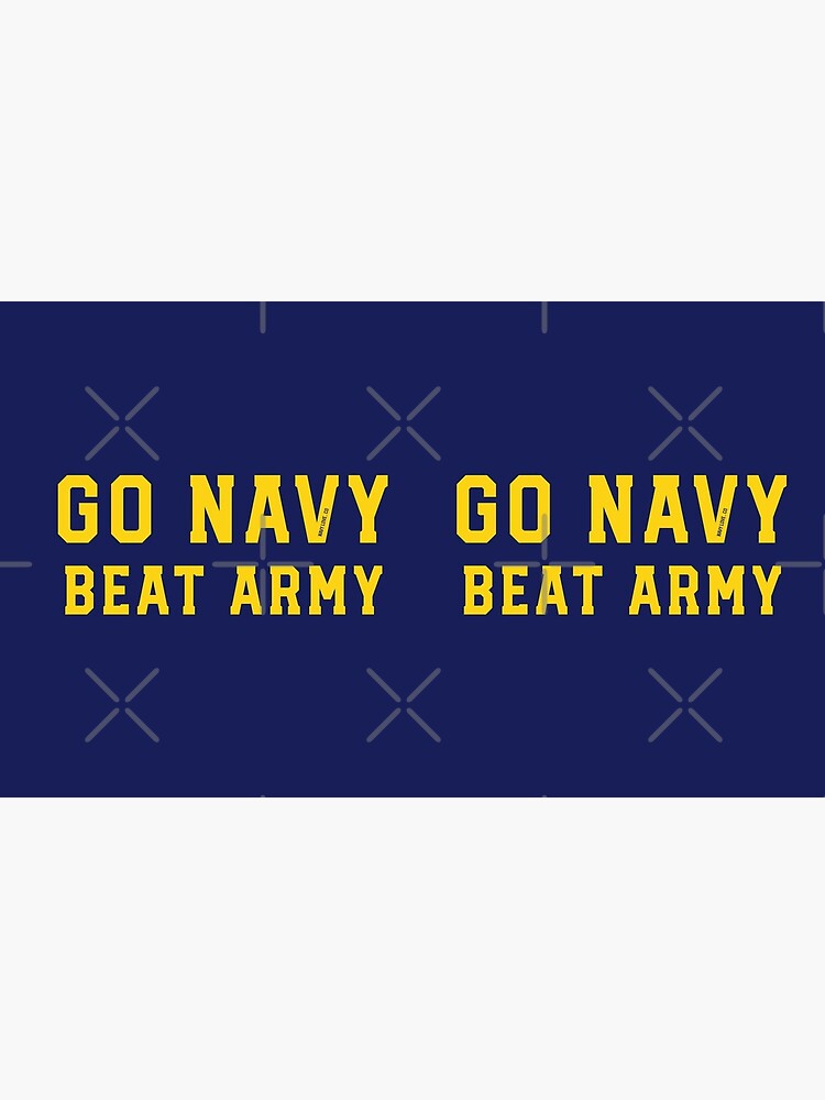 Go Navy Beat Army Big Letter Stickers and Products by Navy Love Co  Photographic Print for Sale by NavyLoveCo