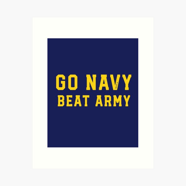 Go Navy Beat Army Big Letter Stickers and Products by Navy Love Co Sticker  for Sale by NavyLoveCo