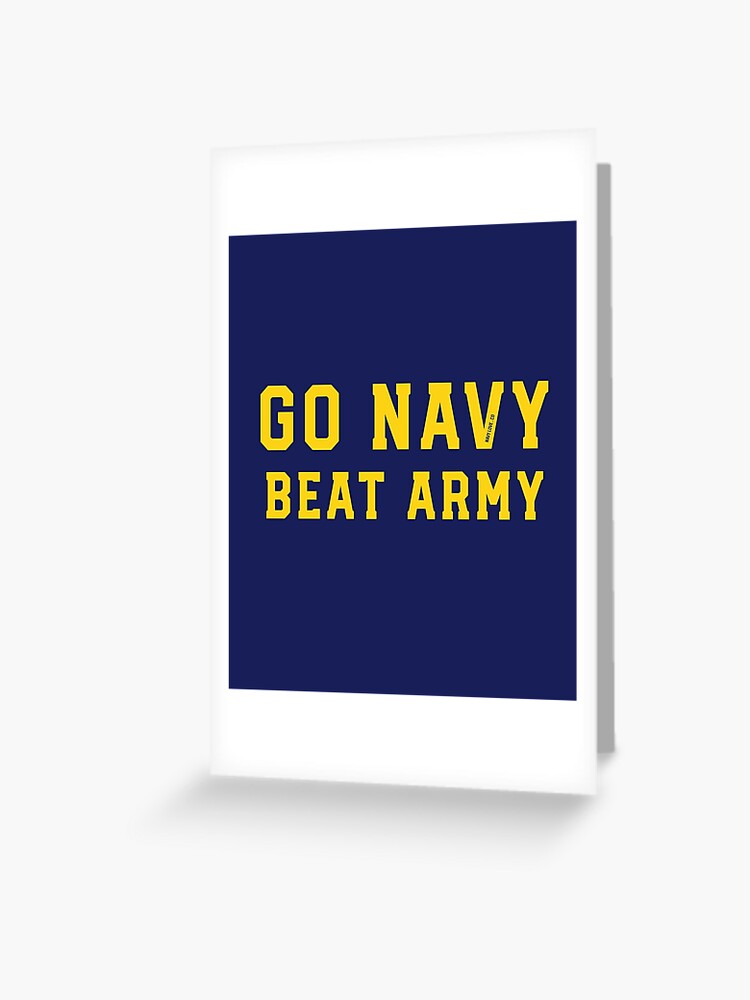 Go Navy Beat Army Big Letter Stickers and Products by Navy Love Co Sticker  for Sale by NavyLoveCo