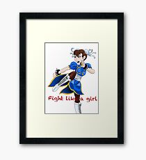 Anime Chun Li, Straßenkämpfer Gerahmtes Wandbild