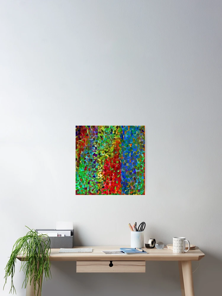 Thumbnail 2 of 3, Poster, Multi Color Particles designed and sold by Ruth Palmer.