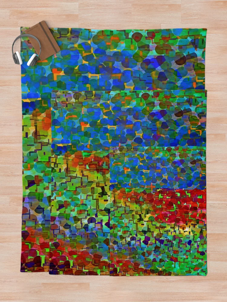 Thumbnail 5 of 6, Throw Blanket, Multi Color Particles designed and sold by Ruth Palmer.