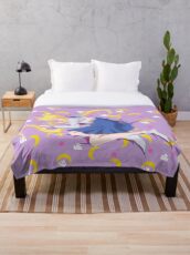 Sleeping Usagi Tsukino - Crystal Throw Blanket