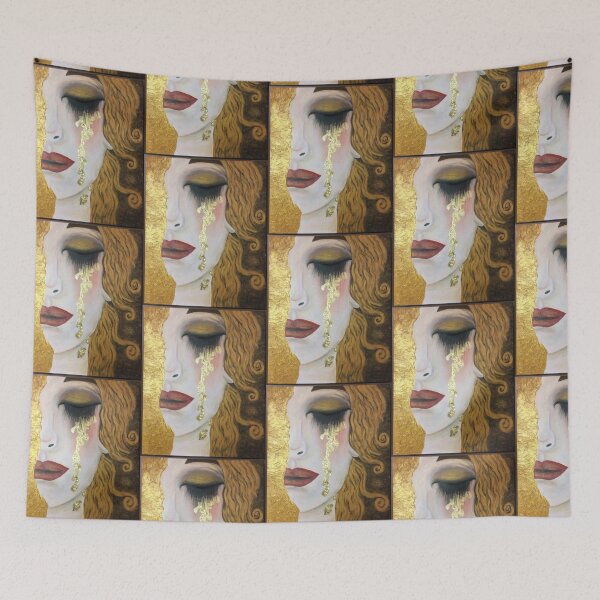 Item preview, Freya’s Golden Tears, in the style of Gustav Klimt designed and sold by MaureenBoyle.