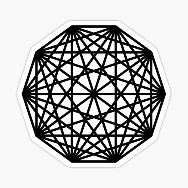 Decagon Sticker