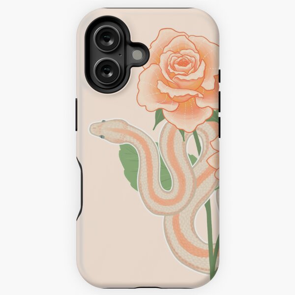Vista previa del artículo con la obra «Rosy boa y rosas», diseñado y vendido por Paige Penrose.