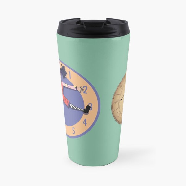 incluso los demonios triangulares necesitan ejercicio si quieren mantener su forma. Taza de viaje