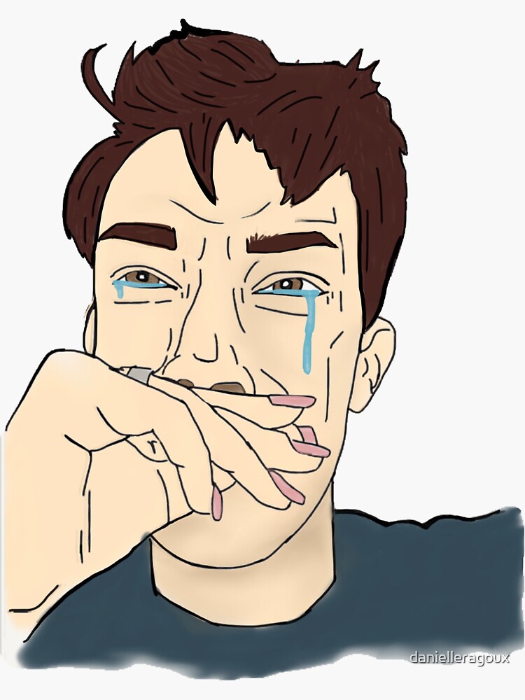 "James Charles Crying " Sticker for Sale by danielleragoux Redbubble