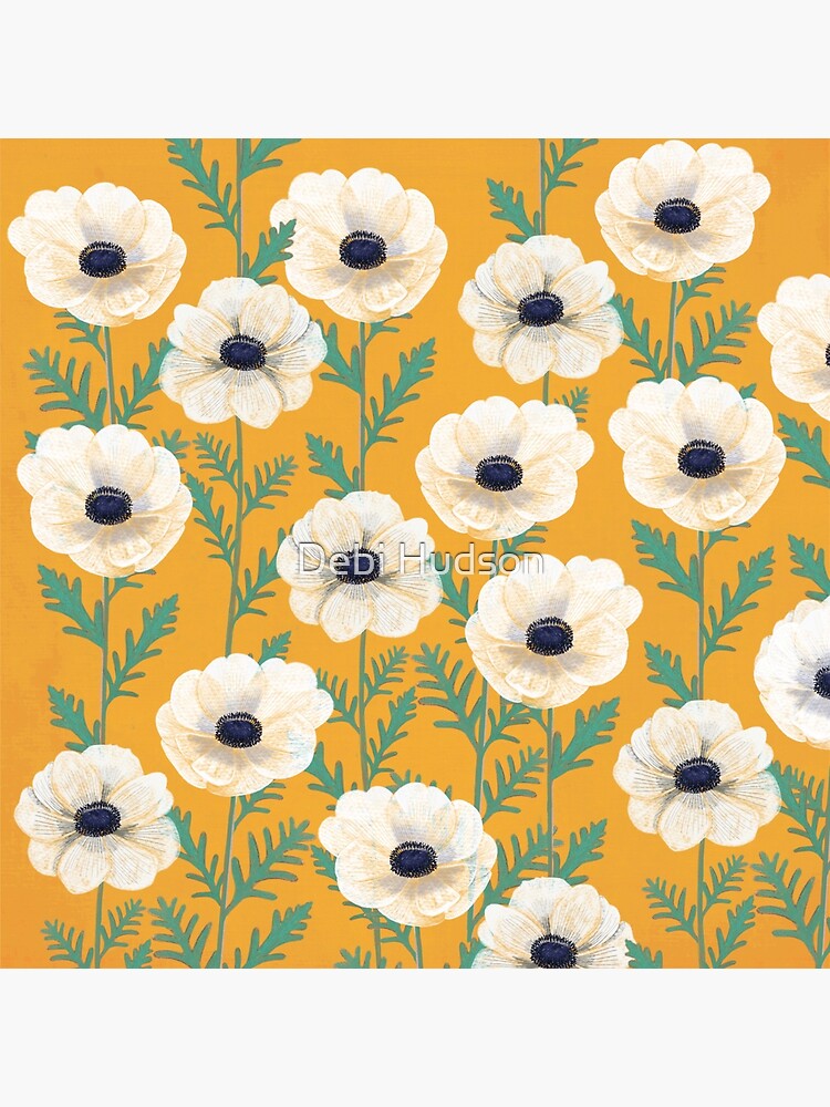 Anemones on mango by DebiHudson