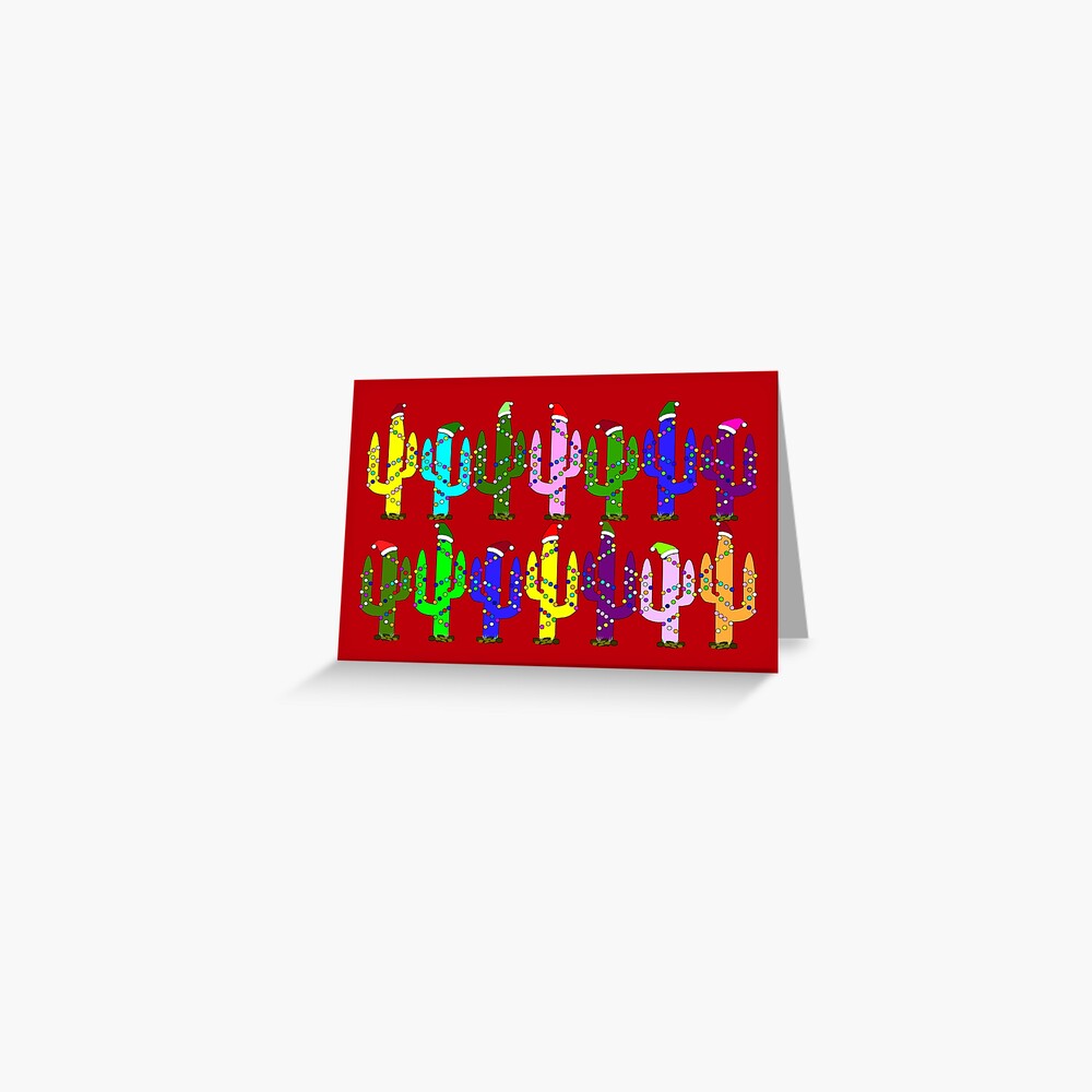Christmas Cactus Greeting Card