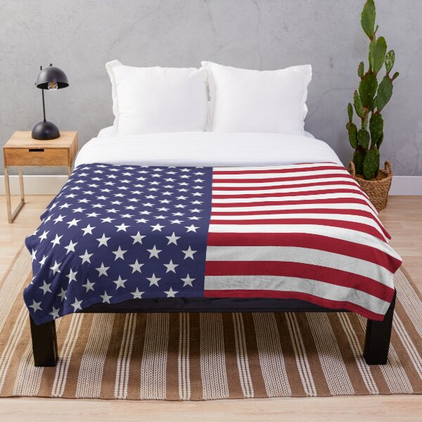 "USA FLAG of AMERICA THROW BLANKET Stars and stripes" Throw Blanket