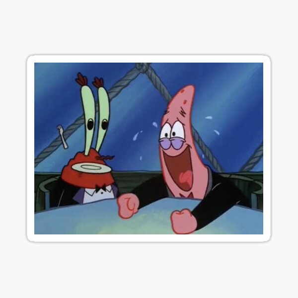 Laughing Spongebob Stickers Redbubble