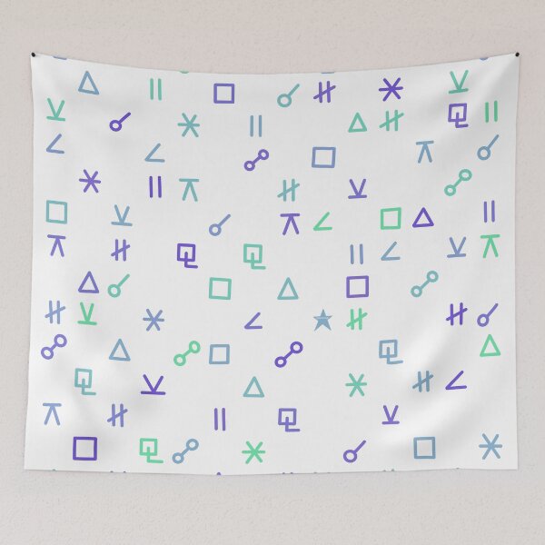 Item preview, Aspects Glyphs Astrology Symbols Aqua designed and sold by Starzology.