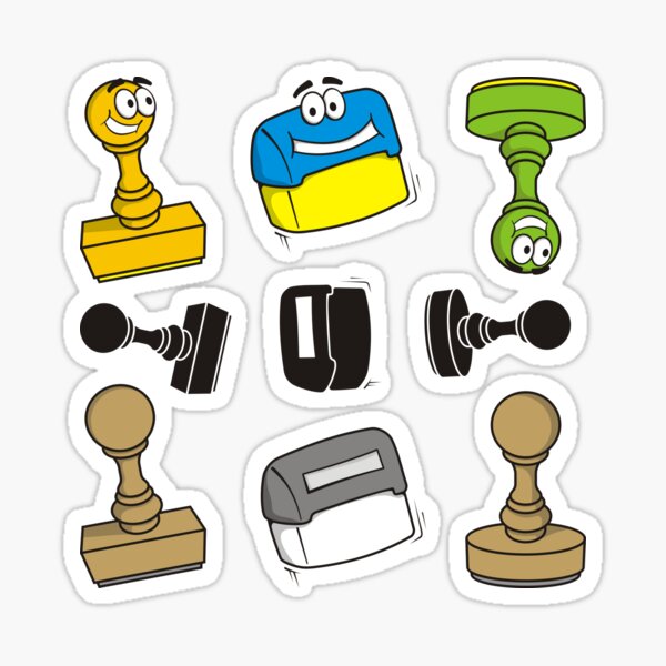 Item preview, Rubber Stamps Icon Set designed and sold by sifis.