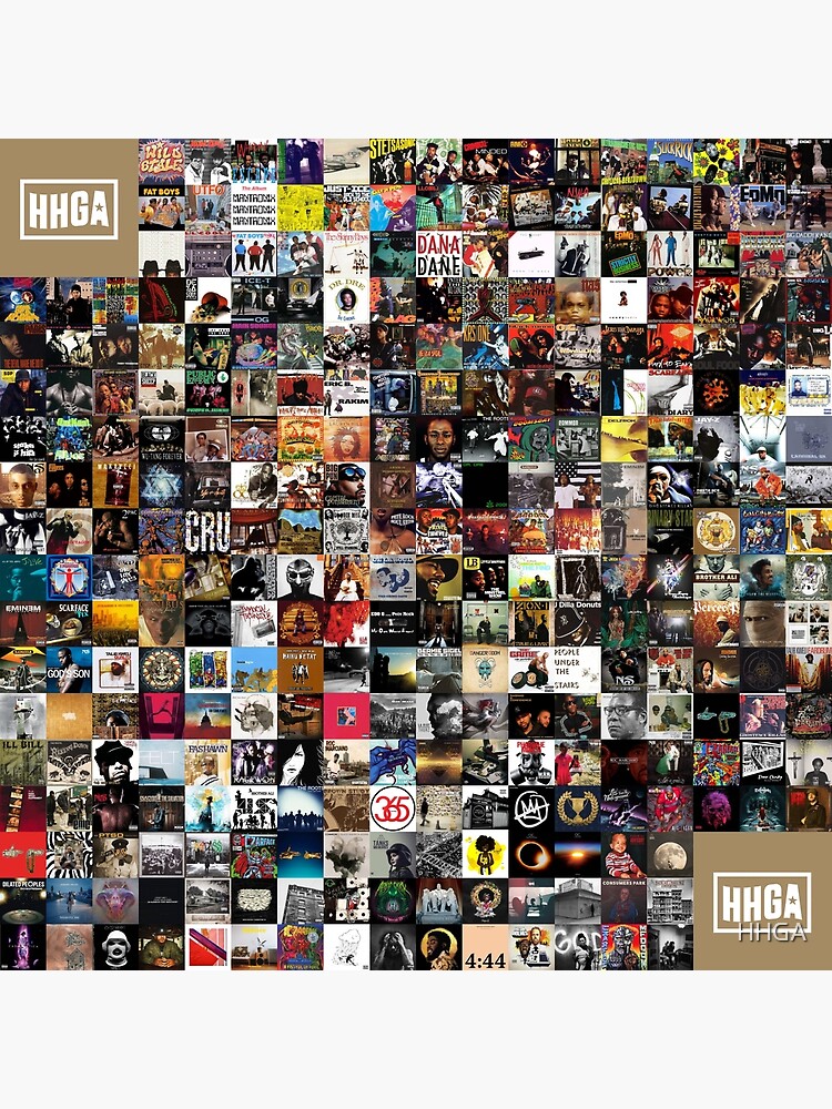 "Greatest Hip Hop Albums 1986 2018" Poster for Sale by HHGA Redbubble