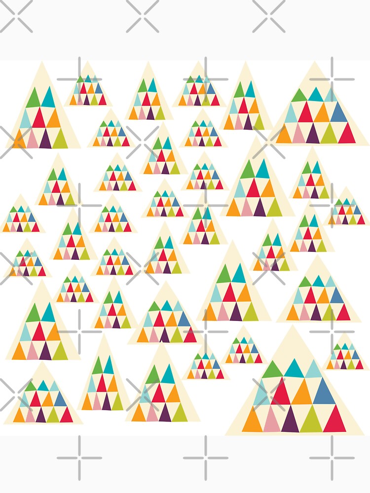 Thumbnail 6 of 6, Pullover Hoodie, Geometric Multicolor Triangle Pattern designed and sold by MyArt23.