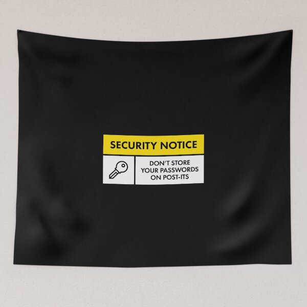 Item preview, Don't Store Passwords On Post-its designed and sold by adidabu.