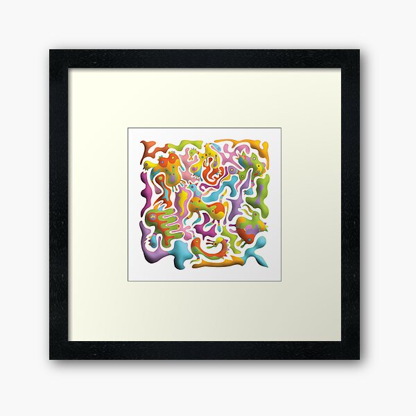 Animal Crackers Framed Art Print