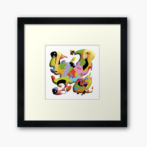 Walking The Dog Framed Art Print