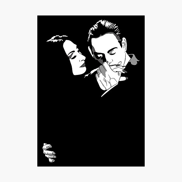Gomez y Morticia Photographic Print