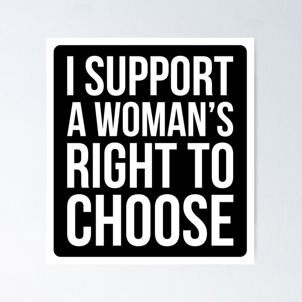 Item preview, I Support A Woman's Right To Choose - Pro Choice Sticker designed and sold by feministshirts.